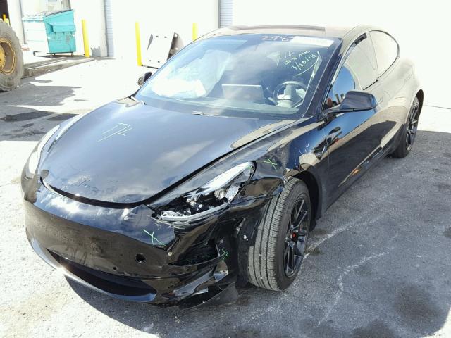 5YJ3E1EA9JF006629 - 2018 TESLA MODEL 3 შავი ფოტო 2