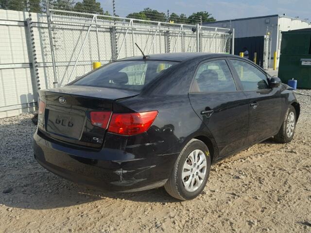 KNAFU4A28C5642850 - 2012 KIA FORTE BLACK photo 4