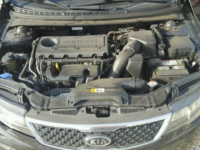 KNAFU4A28C5642850 - 2012 KIA FORTE BLACK photo 7