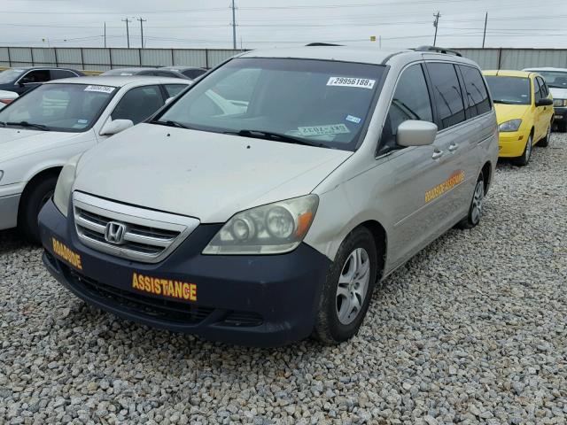 5FNRL38467B418498 - 2007 HONDA ODYSSEY EX SILVER photo 2