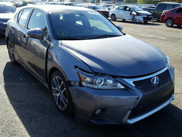 JTHKD5BH6E2188126 - 2014 LEXUS CT 200 GRAY photo 1