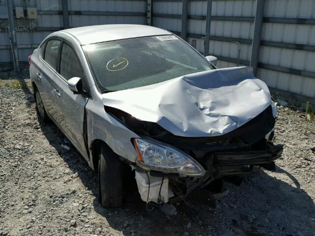 1N4AB7APXDN908151 - 2013 NISSAN SENTRA S SILVER photo 1