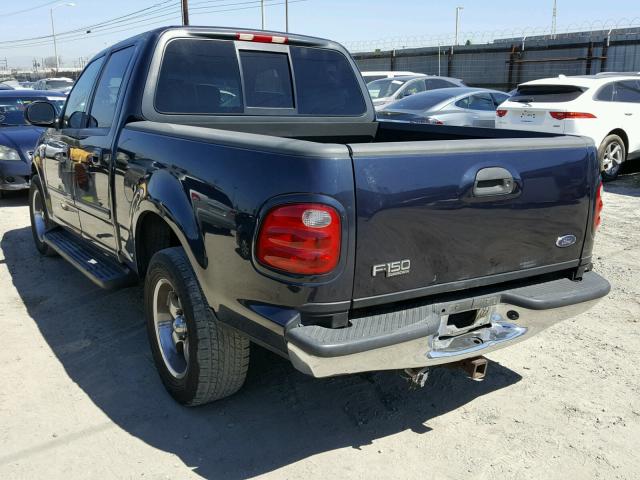 1FTRW07L41KB45991 - 2001 FORD F150 SUPER BLUE photo 3