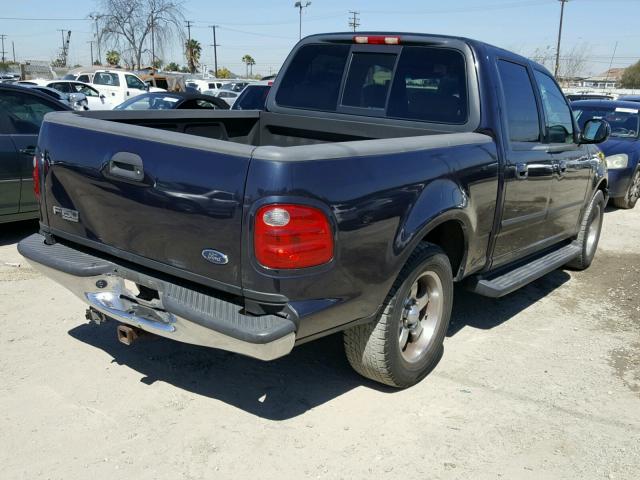 1FTRW07L41KB45991 - 2001 FORD F150 SUPER BLUE photo 4