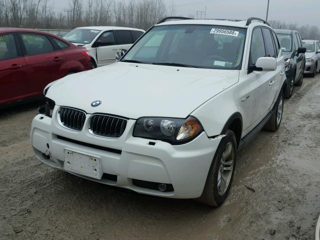 WBXPA934X6WG91144 - 2006 BMW X3 3.0I WHITE photo 2