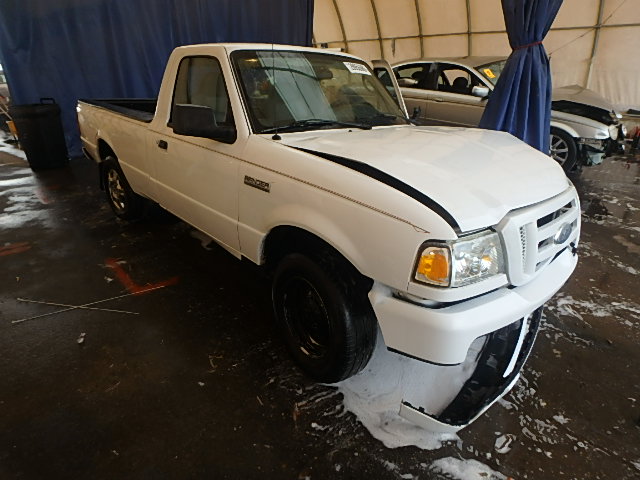 1FTYR10D66PA59667 - 2006 FORD RANGER WHITE photo 1