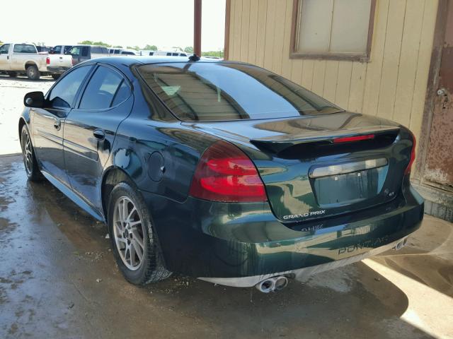 2G2WR524941156100 - 2004 PONTIAC GRAND PRIX GREEN photo 3