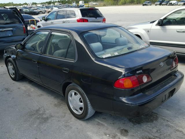 2T1BR12E91C490135 - 2001 TOYOTA COROLLA CE BLACK photo 3