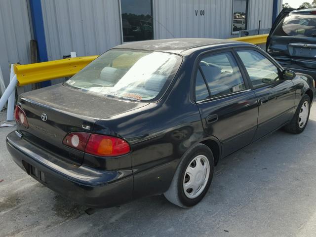 2T1BR12E91C490135 - 2001 TOYOTA COROLLA CE BLACK photo 4