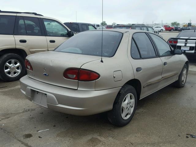 1G1JC524327200169 - 2002 CHEVROLET CAVALIER B BEIGE photo 4