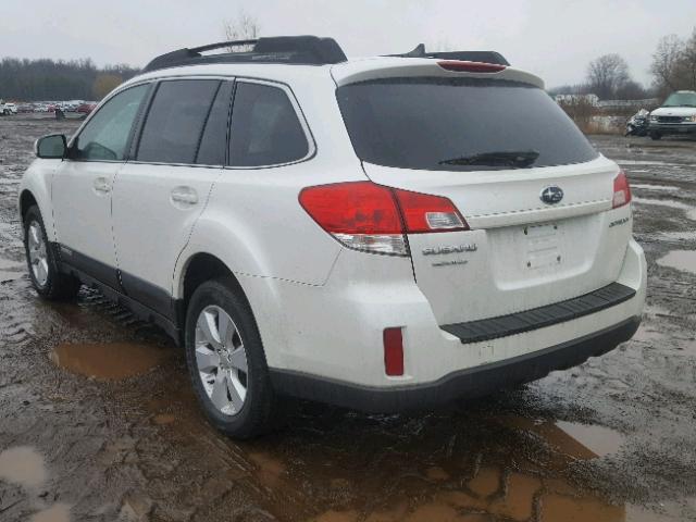 4S4BRCJC3B3356657 - 2011 SUBARU OUTBACK 2. WHITE photo 3