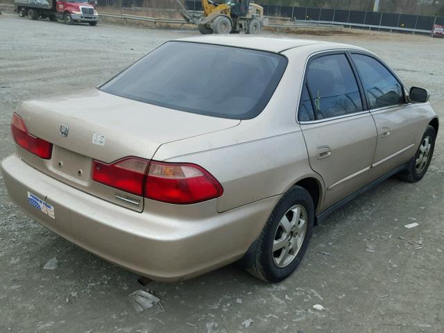 1HGCG669XYA104648 - 2000 HONDA ACCORD SE GOLD photo 4