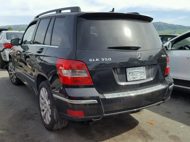 WDCGG8HB4CF730973 - 2012 MERCEDES-BENZ GLK 350 4M BLACK photo 3