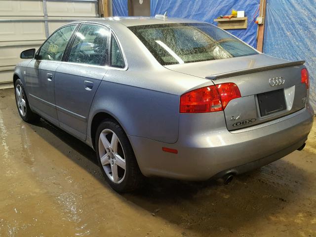 WAUDG78E95A579476 - 2005 AUDI A4 3.2 QUA GRAY photo 3