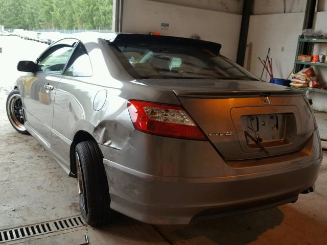 2HGFG12958H506794 - 2008 HONDA CIVIC EXL GRAY photo 3