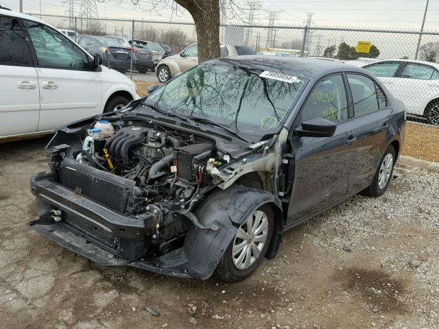 3VW2K7AJ5EM376603 - 2014 VOLKSWAGEN JETTA BASE 灰色 照片 2