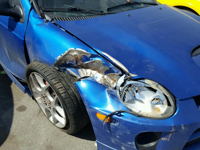 1B3ES66S84D615939 - 2004 DODGE NEON SRT-4 BLUE photo 9