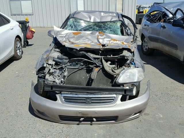 2HGEJ6677YH584139 - 2000 HONDA CIVIC LX TAN photo 9