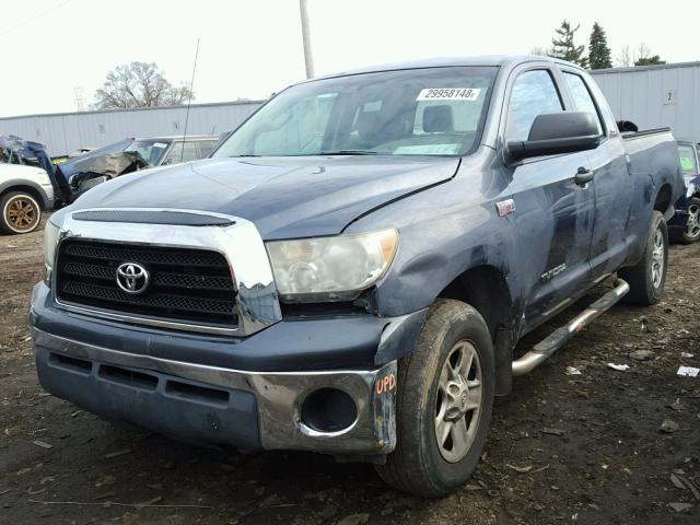 5TFBV54167X008437 - 2007 TOYOTA TUNDRA DOU BLUE photo 2