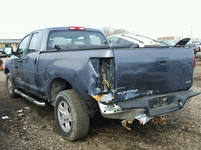 5TFBV54167X008437 - 2007 TOYOTA TUNDRA DOU BLUE photo 3