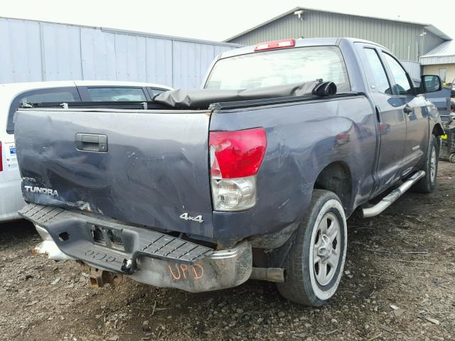 5TFBV54167X008437 - 2007 TOYOTA TUNDRA DOU BLUE photo 4