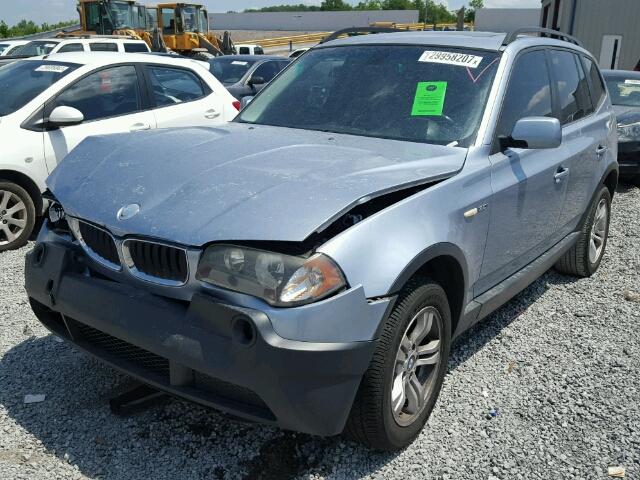 WBXPA93445WD22357 - 2005 BMW X3 3.0I TEAL photo 2