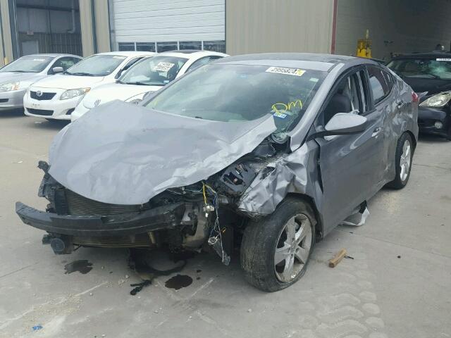 KMHDH4AE0BU104488 - 2011 HYUNDAI ELANTRA GL GRAY photo 2