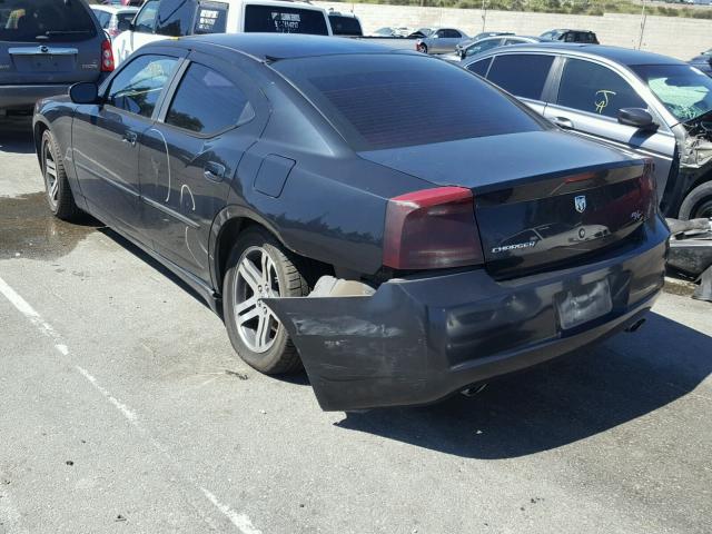 2B3KA53H46H164295 - 2006 DODGE CHARGER R/ BLACK photo 3