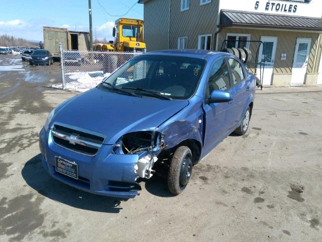 KL1TD55608B242435 - 2008 CHEVROLET AVEO BASE Կապույտ լուսանկար 2