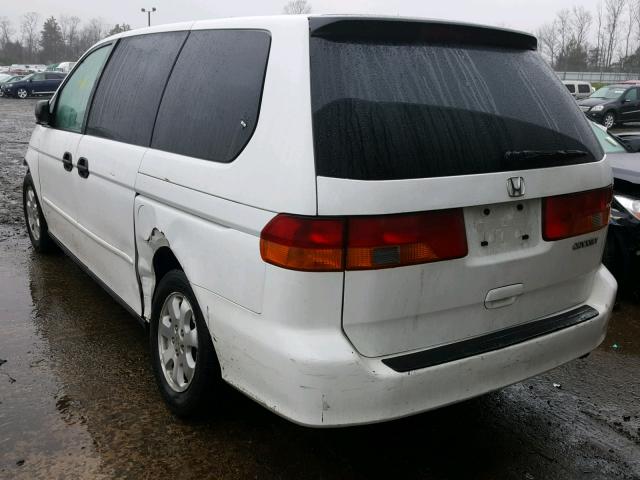 2HKRL18532H577583 - 2002 HONDA ODYSSEY LX WHITE photo 3