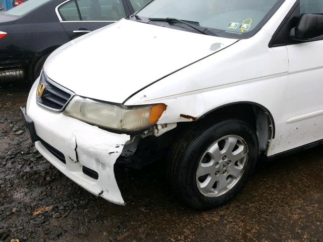 2HKRL18532H577583 - 2002 HONDA ODYSSEY LX WHITE photo 9