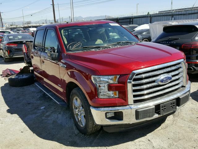 1FTEW1CP7GKF85063 - 2016 FORD F150 SUPER RED photo 1