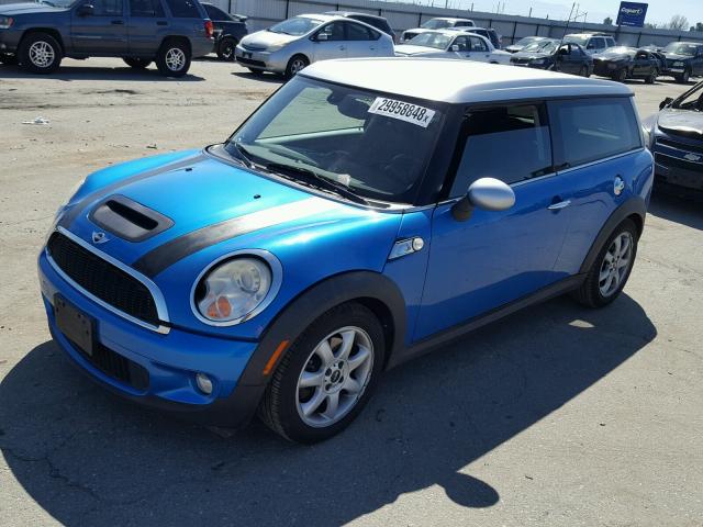 WMWMM33598TP70879 - 2008 MINI COOPER S C BLUE photo 2