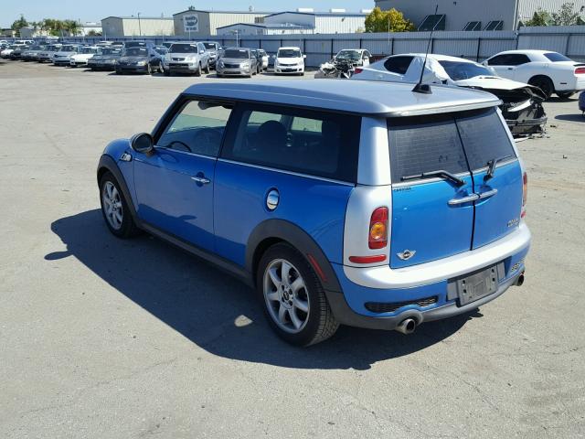 WMWMM33598TP70879 - 2008 MINI COOPER S C BLUE photo 3