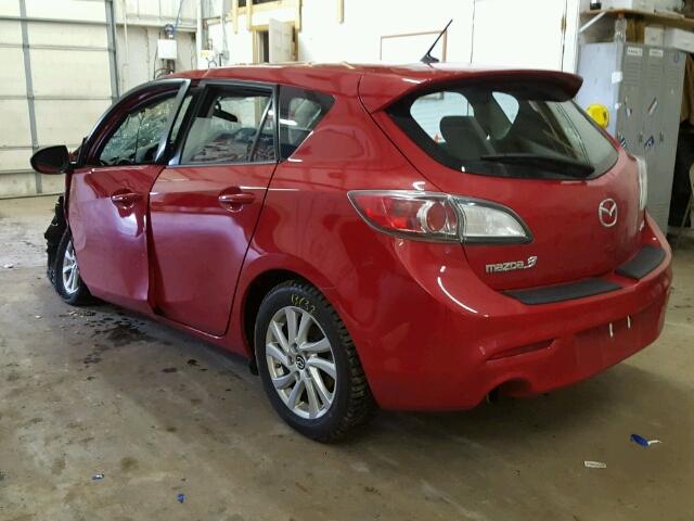 JM1BL1M78D1778303 - 2013 MAZDA MAZDA3I RED photo 3