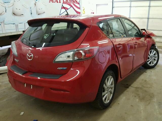 JM1BL1M78D1778303 - 2013 MAZDA MAZDA3I RED photo 4