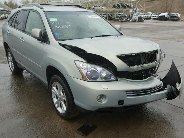 JTJHW31U982046380 - 2008 LEXUS RX 400H SILVER photo 1