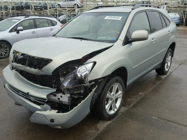 JTJHW31U982046380 - 2008 LEXUS RX 400H SILVER photo 2