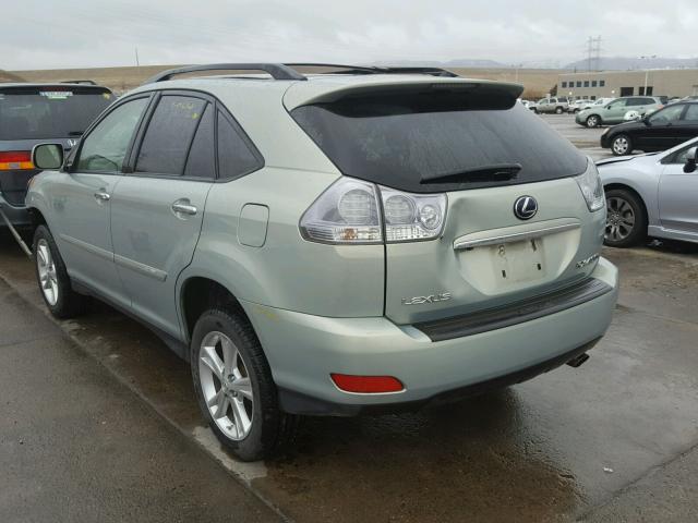 JTJHW31U982046380 - 2008 LEXUS RX 400H SILVER photo 3