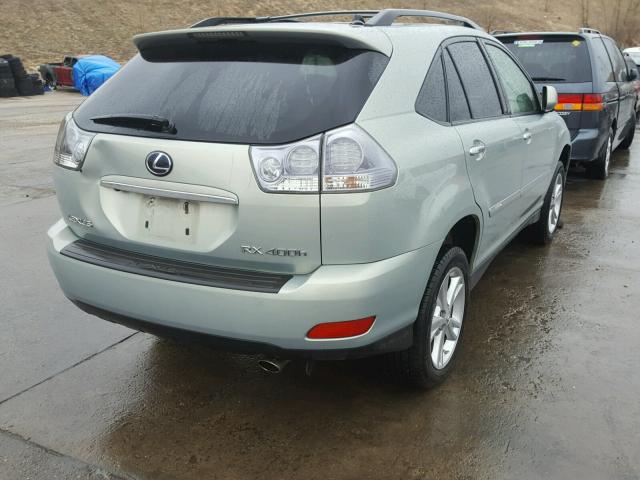 JTJHW31U982046380 - 2008 LEXUS RX 400H SILVER photo 4