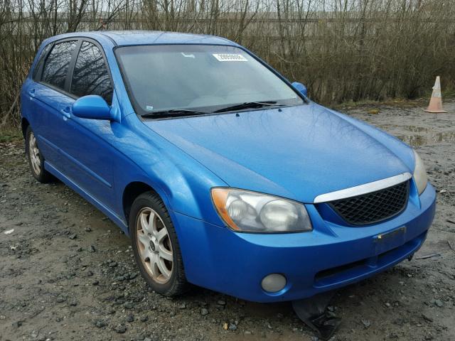 KNAFE161X55083848 - 2005 KIA SPECTRA5 BLUE photo 1