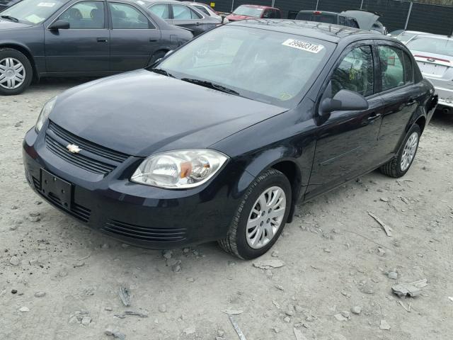 1G1AA5F50A7235954 - 2010 CHEVROLET COBALT LS BLACK photo 2