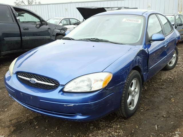 1FAFP53U93G231062 - 2003 FORD TAURUS SE BLUE photo 2