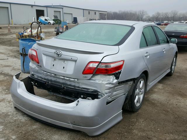 4T1BE46K57U645509 - 2007 TOYOTA CAMRY NEW SILVER photo 4