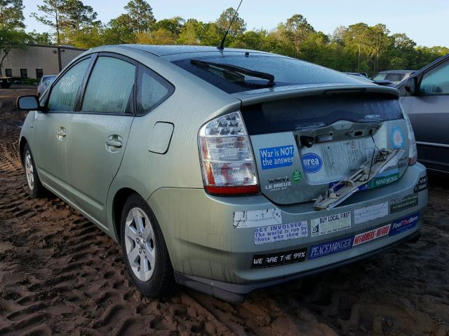 JTDKB20U277593508 - 2007 TOYOTA PRIUS GREEN photo 3