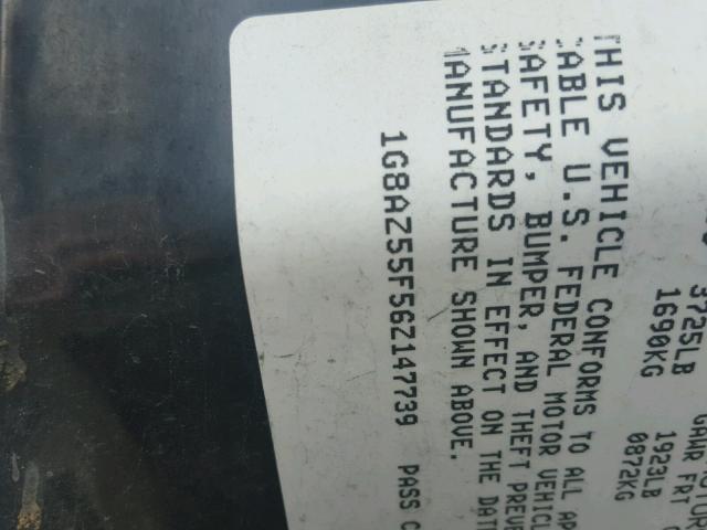 1G8AZ55F56Z147739 - 2006 SATURN ION LEVEL 银色 照片 10