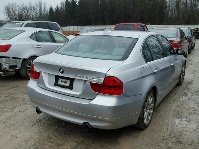 WBAVD53567A007342 - 2007 BMW 335 XI GRAY photo 4