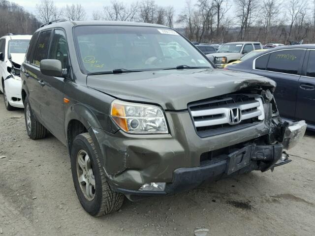 5FNYF18566B018939 - 2006 HONDA PILOT EX GREEN photo 1