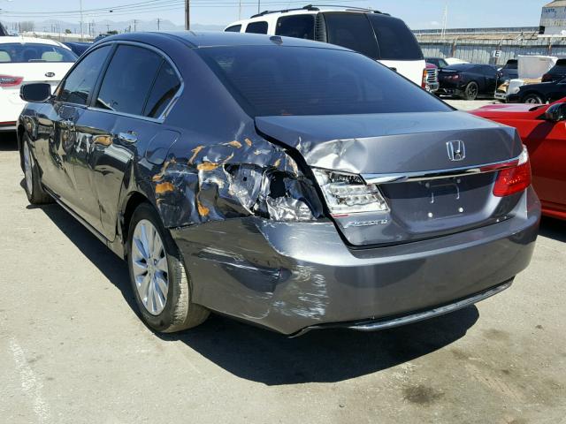 1HGCR2F87FA238346 - 2015 HONDA ACCORD EXL GRAY photo 3