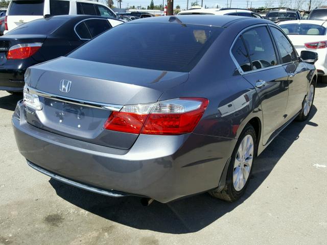 1HGCR2F87FA238346 - 2015 HONDA ACCORD EXL GRAY photo 4